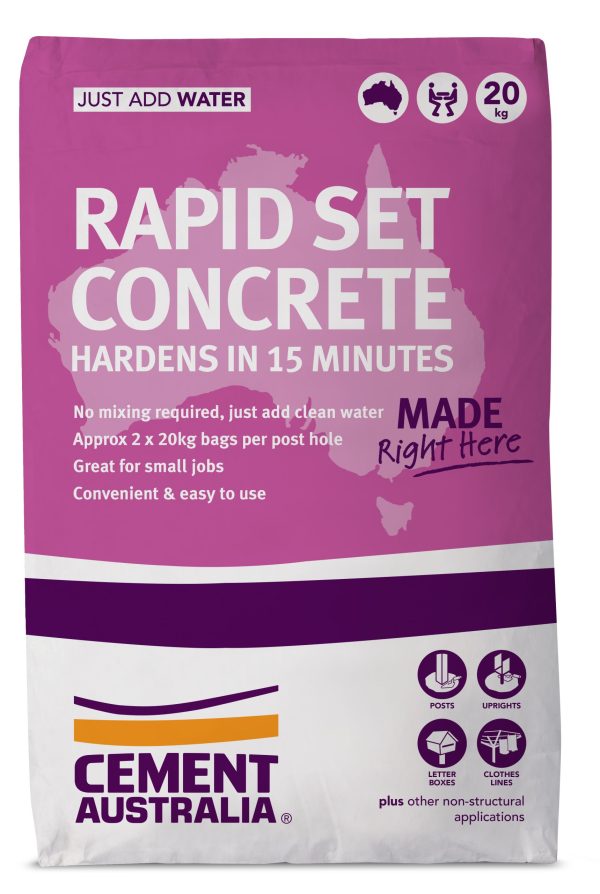 Cement Australia: Rapid Set Concrete 20kg Bag