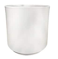 Glazed Pot Cylinder White