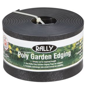 Plastic Garden Edging - 150mmx6m (Black)