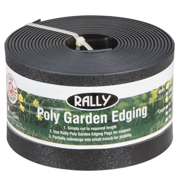 Plastic Garden Edging - 150mmx6m (Black)