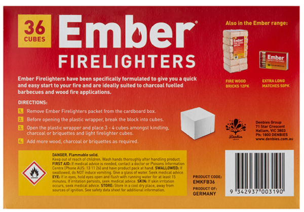 Ember Everyday Firelighters (36 Cubes) - Image 2