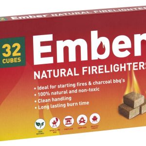 Ember Natural Firelighters (32 Cubes)