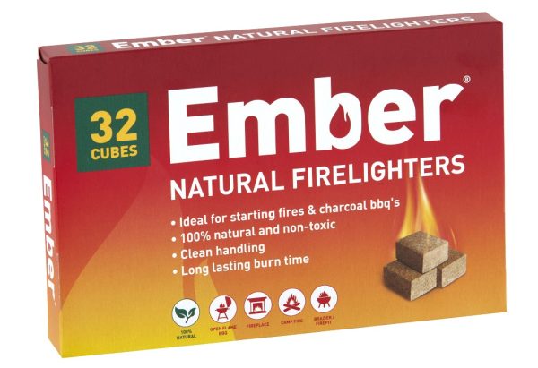 Ember Natural Firelighters (32 Cubes)