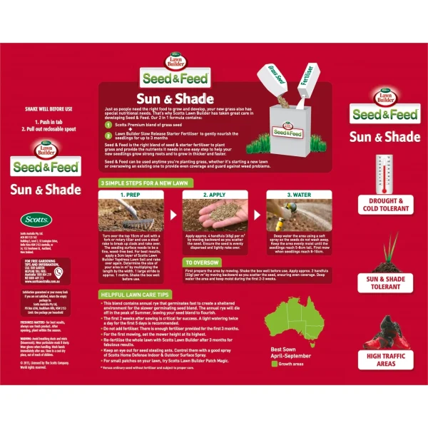Scotts Seed and Feed Sun/Shade 1.3kg - Image 3