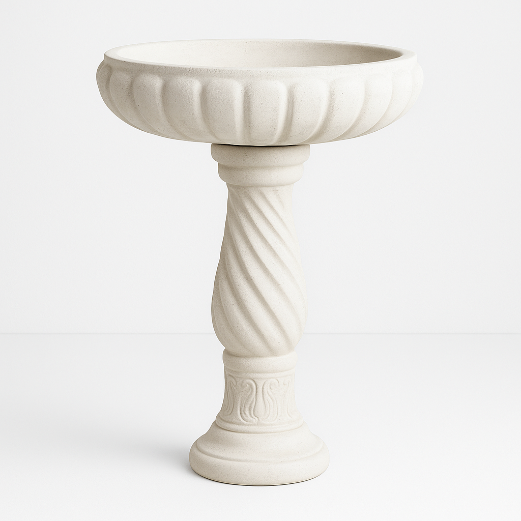 Glass Reinforced Concrete Bird Bath