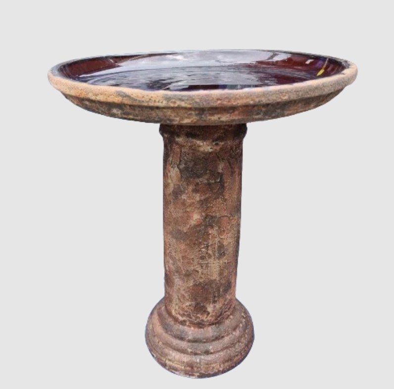 Bubble Glaze Bird Bath - Image 2