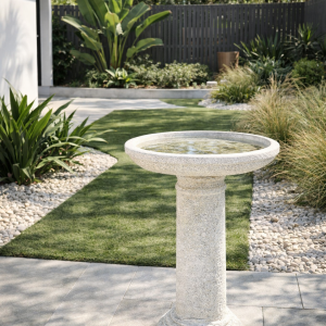 Bubble Glaze Bird Bath