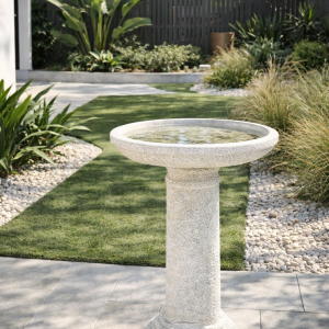 Bubble Glaze Bird Bath